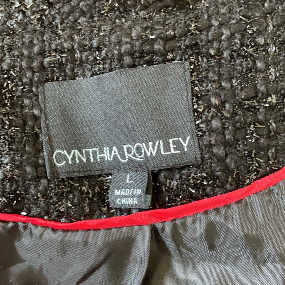 Cynthia Rowley tweed blazer jacket coat - Picture 8 of 10